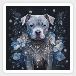 Jewelled Blue Nose Pit Bull Sticker